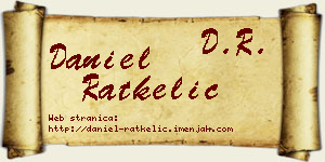 Daniel Ratkelić vizit kartica